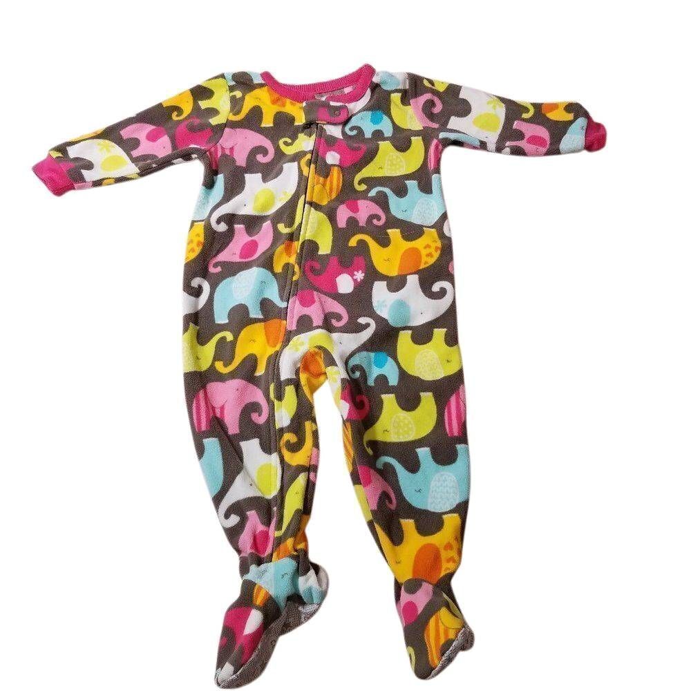 Carter's elephant footed pjs 12 month